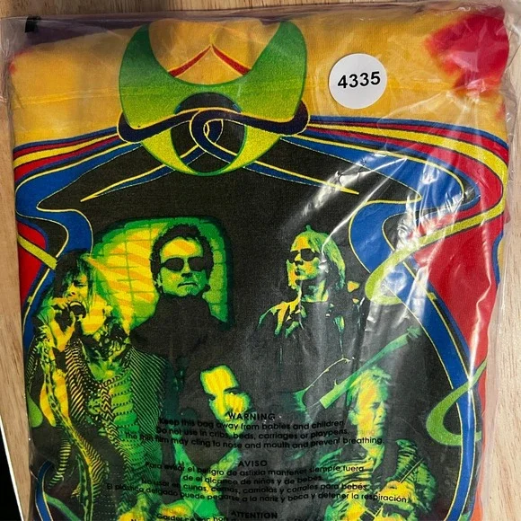 VTG Y2k  Aerosmith Girls Of Summer 2002 Tie Dyed‎ T Shirt Men XL - Picture 16 of 16